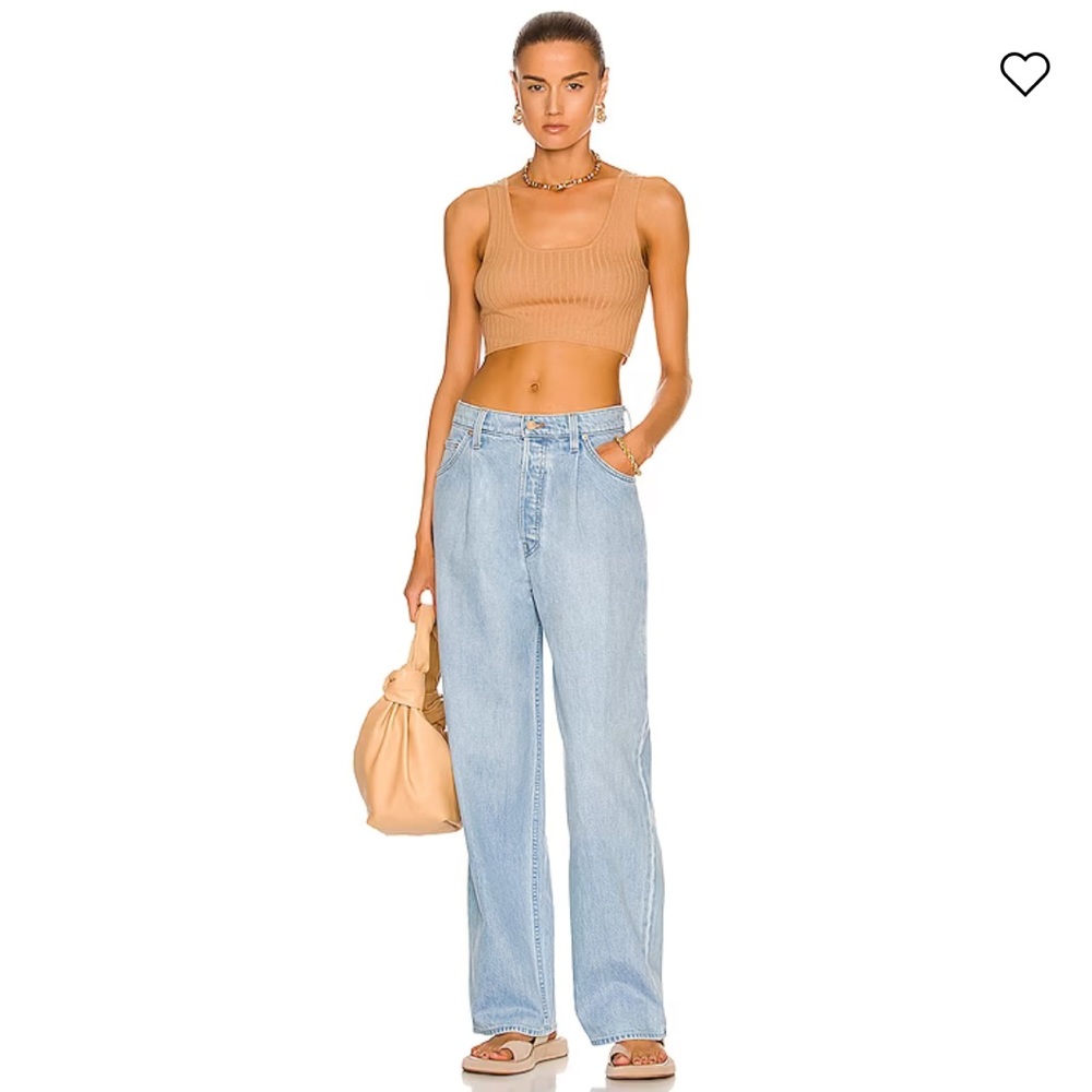 MOTHER | SNACKS! The Pleated Fun Dip Puddle Jeans NWT Retail $228